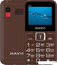 Кнопочный телефон Maxvi B200 (коричневый)