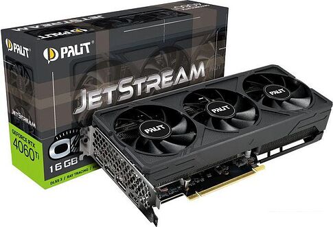 Видеокарта Palit GeForce RTX 4060 Ti JetStream OC 16GB NE6406TU19T1-1061J