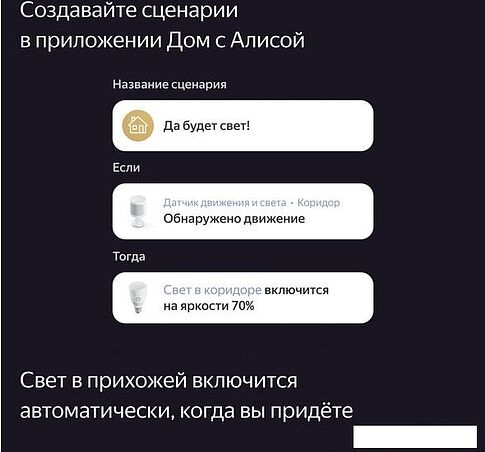 Датчик Яндекс YNDX-00522 движения и освещения