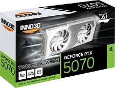 Видеокарта Inno3D GeForce RTX 5070 Twin X2 OC White N50702-12D7X-195064W Видеокарта Inno3D GeForce RTX 5070 Twin X2 OC White N50702-12D7X-195064W