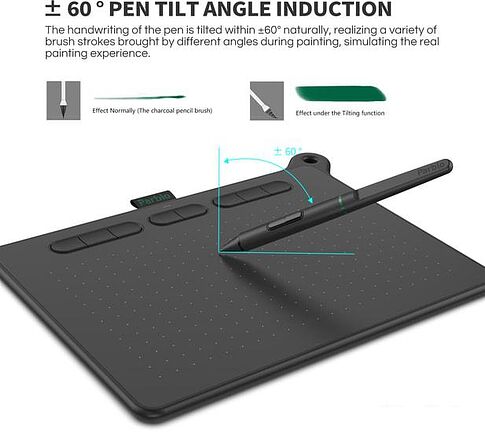 Графический планшет Parblo Ninos M (черный)
