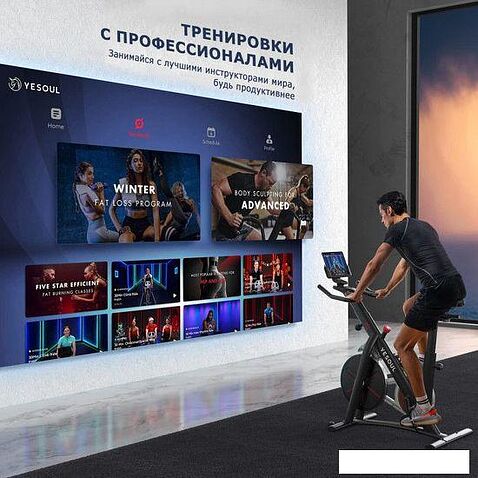 Велотренажер DFC Yesoul Smart M1 (черный)