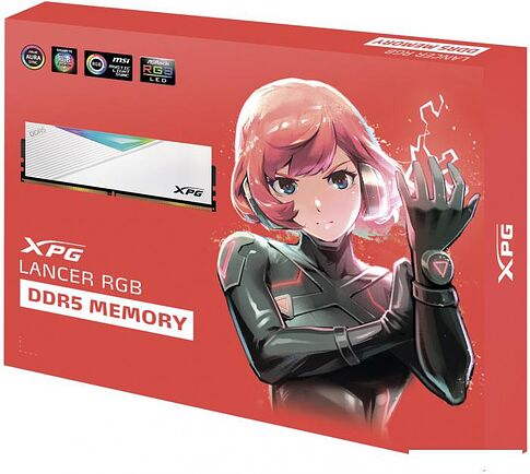 Оперативная память ADATA XPG Lancer RGB 2x16ГБ DDR5 6800 МГц AX5U6800C3416G-DCLARWH