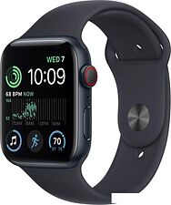 Умные часы Apple Watch SE 2 44 мм (алюминиевый корпус, полуночный/полуночный, спортивный силиконовый ремешок M/L) Умные часы Apple Watch SE 2 44 мм (алюминиевый корпус, полуночный/полуночный, спортивный силиконовый ремешок M/L)