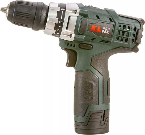 Дрель-шуруповерт KLPRO KLNM1020 (с 2-мя АКБ, кейс)