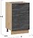 Шкаф напольный Трия Детройт 1Н5 (дуб крафт золотой/угольный камень)