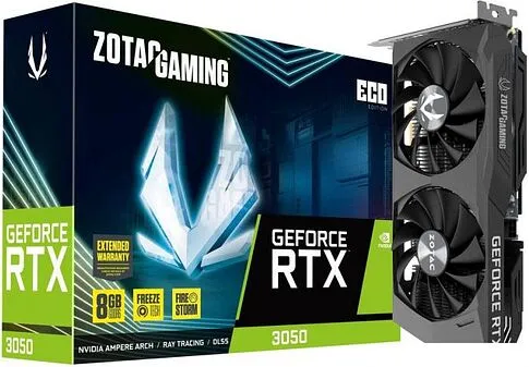Видеокарта ZOTAC GeForce RTX 3050 Eco ZT-A30500K-10M