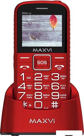 Телефон Maxvi B5ds up (красный)