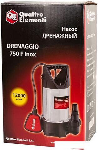Дренажный насос Quattro Elementi Drenaggio 750 F Inox