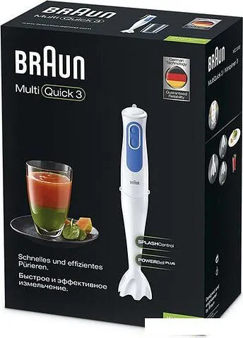 Погружной блендер Braun MQ 3000 WH Smoothie