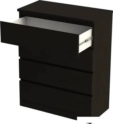 Комод Mio Tesoro Варма 4 (шпон ясень, черный)