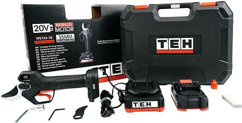 Секатор TEH TPS734-1B (с 1-им АКБ, кейс)