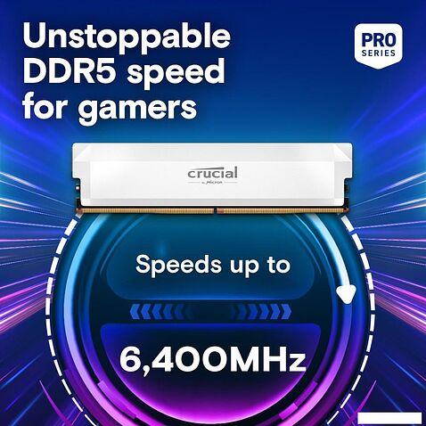 Оперативная память Crucial Pro Overclocking Edition 2x32ГБ DDR5 6400 МГц CP2K32G64C40U5W