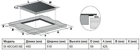 Варочная панель Indesit IS 40CQ45 NE
