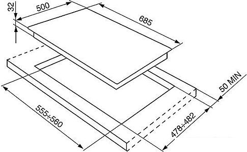 Варочная панель Smeg SRV876POGH