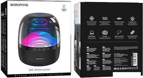 Беспроводная колонка Borofone BP8 (черный)