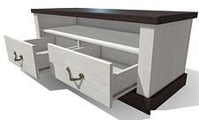 Тумба Интерлиния ТР-Т120 (вудлайн кремовый-дуб венге)