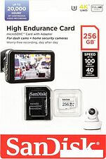 Карта памяти SanDisk High Endurance microSDXC SDSQQNR-256G-GN6IA 256GB Карта памяти SanDisk High Endurance microSDXC SDSQQNR-256G-GN6IA 256GB