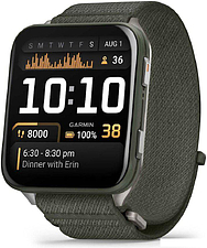 Умные часы Garmin Venu X1 (титановый/зеленый)