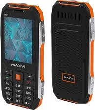 Кнопочный телефон Maxvi T101 (оранжевый)