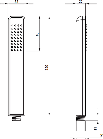 Душевой гарнитур  Deante Hiacynt Bianco NQH_A41K
