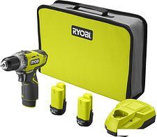 Дрель-шуруповерт Ryobi RCD1201-220S 5133005059 (с 2-мя АКБ, сумка)