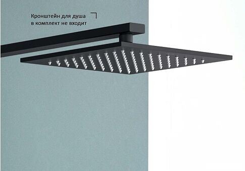 Верхний душ Aquatek AQ2076MB (черный матовый)