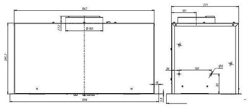 Кухонная вытяжка Elikor Cube 60П-1000 237811 (черный)