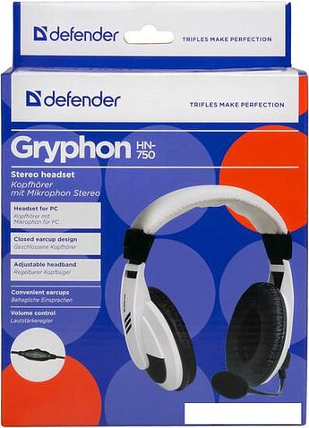 Наушники с микрофоном Defender Gryphon 750 [63747]