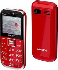 Кнопочный телефон Maxvi B6ds up (красный)
