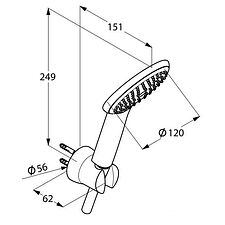 Душевой гарнитур Kludi Freshline [6785005-00]