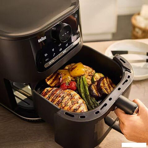 Аэрогриль (аэрофритюрница) Braun MultiFry 5 Air Fryer 3-i-n1 HF5075IBK