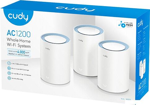 Wi-Fi система Cudy M1200 1.0 (3-Pack)