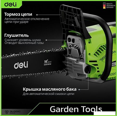 Бензопила Deli DE-LJ16-1