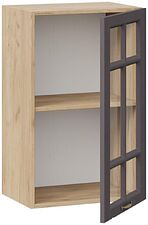 Шкаф навесной Трия Лина 1В45С (дуб крафт золотой/графит)