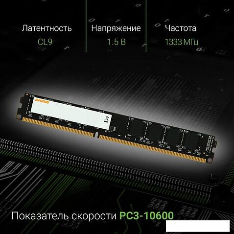 Оперативная память Digma 4ГБ DDR3 1333 МГц DGMAD31333004D