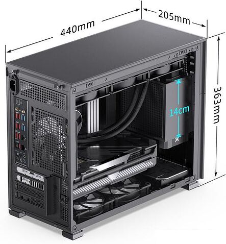 Корпус Jonsbo D31 Mesh (черный)