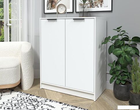 Тумба Интерлиния Концепт КТ-Т84 (белый платинум/белый платинум)