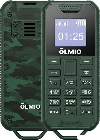 Кнопочный телефон Olmio A04 (зеленый)