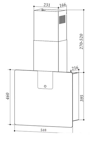 Кухонная вытяжка Weissgauff Vela 900 Wh Sensor