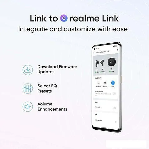 Наушники Realme T100 (белый)