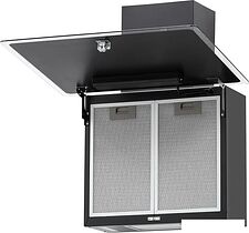 Кухонная вытяжка Krona Aura 600 Frame S (черный/прозрачный кант) Кухонная вытяжка Krona Aura 600 Frame S (черный/прозрачный кант)