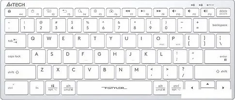 Клавиатура A4Tech Fstyler FX51 (серебристый/белый)