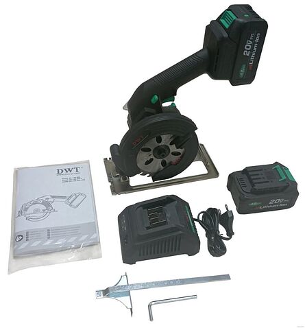 Дисковая (циркулярная) пила DWT AHKP-20-140 DN-4C2 (с 2-мя АКБ)