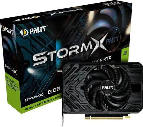 Видеокарта Palit GeForce RTX 4060 Ti StormX 8GB GDDR6 NE6406T019P1-1060F