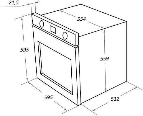 Духовой шкаф MAUNFELD EOEFG.566RBG.MT