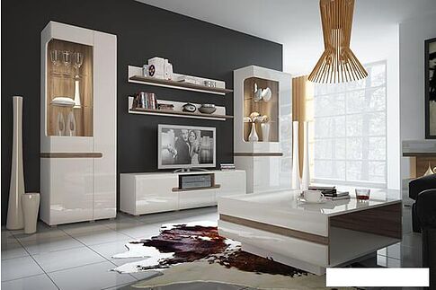 Журнальный столик Anrex Linate Typ 71 (белый/сонома трюфель)