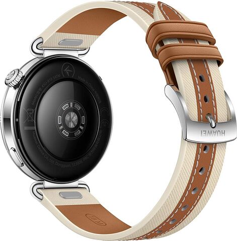 Умные часы Huawei Watch GT 6 41 мм (серебристый, с коричневым кожаным ремешком, международная версия)