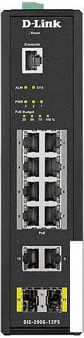 Коммутатор D-Link DIS-200G-12PS/A1A