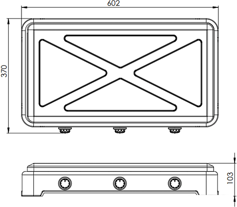 Настольная плита ZorG Technology 0300